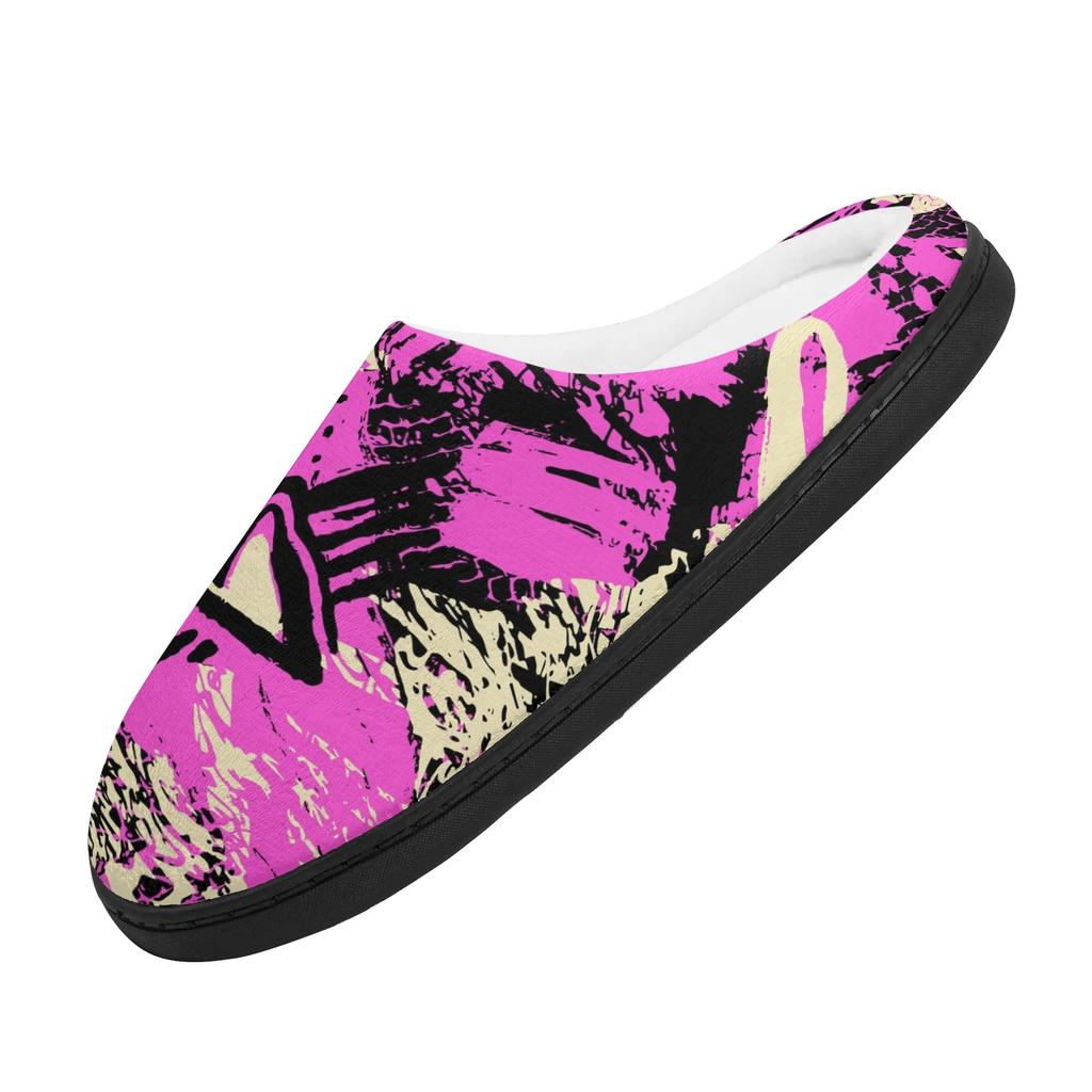 1 Pair Unisex Soft Plush Cotton Indoor Slippers Warm Cozy House Shoes Lightweight Anti Slip Comfortable Footwear For Winter Use