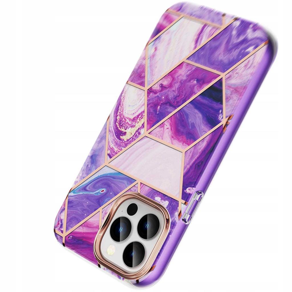 Sc Marble 360 Iphone 13 Pro Max Fioletowy