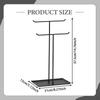 2Tier T Bar Jewelry Display Stand Necklace Holder Bracelet Nonslip Organizer Storage Rack for