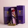 Foil Plated Gold Foil Rose Flower Long Stem Rose Flower Gift Box  Wedding Anniversary