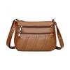 Bolso Bandolera para Mujer Bolso Cruzado de Piel Sintética Bolso de Hombro Simple con Múltiples Bolsillos Bolso de Mano para Ir al Trabajo y Compras