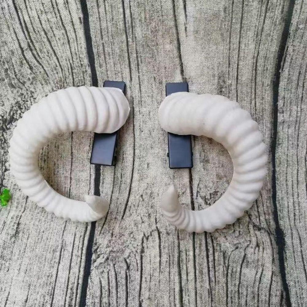 Widderhorn-Form Teufelshorn-Haarreif Schwarzer Gotischer Stil Gotisches Cosplay-Kostüm Halloween-Party