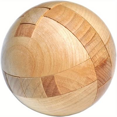 Brinquedos educativos infantis, descompressão para adultos, capacidade de pensamento, bola de jardim, trava, madeira, brinquedos educativos 3D