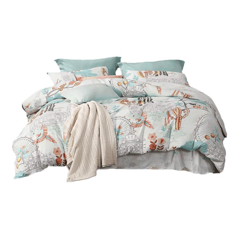 Fuanna Home Textile 3-Piece Brushed Polyester Bedding Set 1.2m Bed (152x210cm)