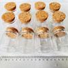 6/12/24 PCS 50ml Cork Glass Bottles 33×47×50mm Small Candle Glass Jars Spice Storage  DIY Crafts Seed Bottles Decorative Vials