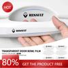 Enjoliveurs 8 Pièces Transparentes Décoration de Poignée de Porte de Voiture Badge Autocollant Pour renault Koleos Kadjar Scenic Megane Sandero Grand Si
