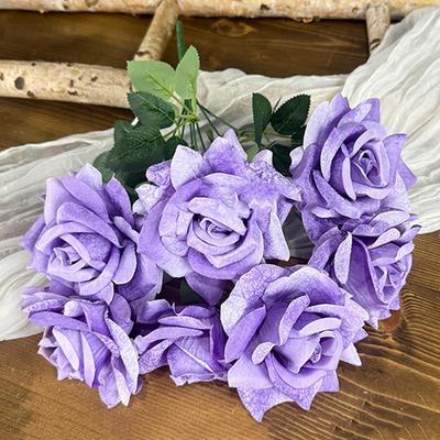 7 Heads Artificial Rose Flower Multicolor DIY Accessories Faux Flower Photo Props Simulation Rose Flower Desktop Ornament