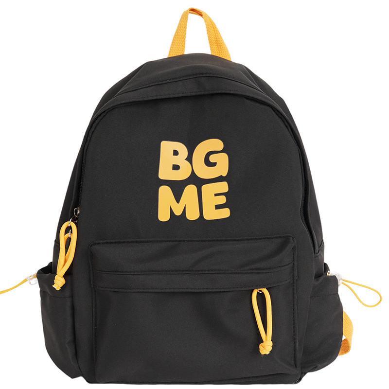 

Letter Nylon Bgme Casual Book Bag With Breathable Padding For School Trips And Small