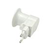 5pcs Light Bulb Socket To Eu Plug Adapter/power On-off Control Switch