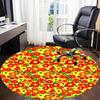 1pc Floral Pattern Chair Carpet for Office Non-Slip, Lightweight, Machine Washable Rug for Office, Room - Holiday Decoryy251016009