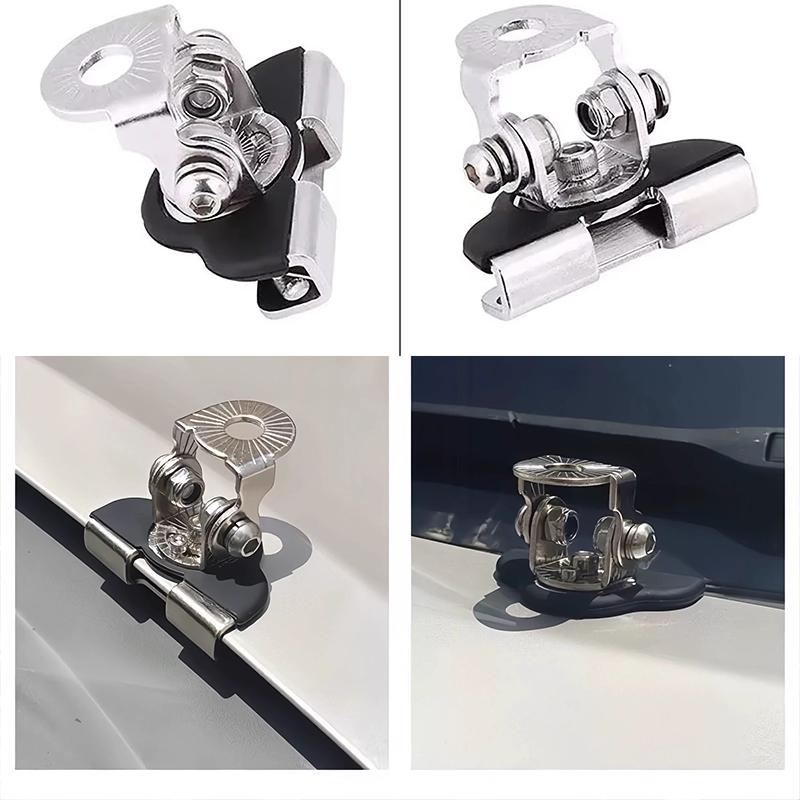 Motorcycle Car Auto Hood LED Work Light Mount Bracket Holders Stainless Steel A-Pillar Engine Cover Lamp Bar Mounting Clamp