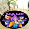 Personalized K-KPop Demon Hunters Round Chair Office Rug - Perfect for Mat, Office Chair & More - Ideal Gift for Birthdays and Holidays