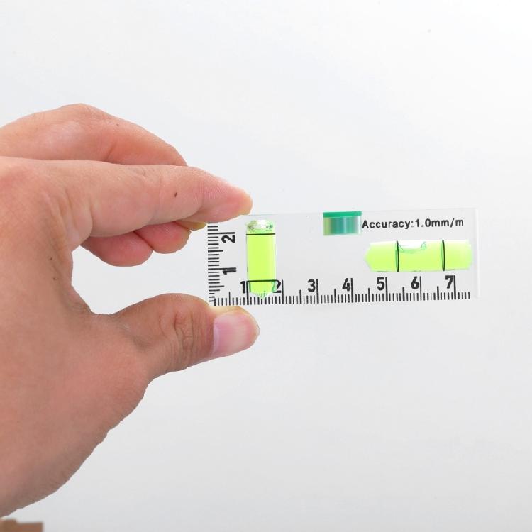 Magnetic Base Pocket Acrylic Check Bubble Level Tool Mini Level Tool Construction Tool with 90°/180° Level Bubbles