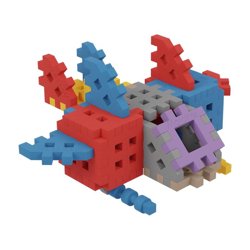 Klocki edukacyjne Marioinex Mini Waffle Konstruktor Expert 301 elementów dla 4-latka wspierające ...