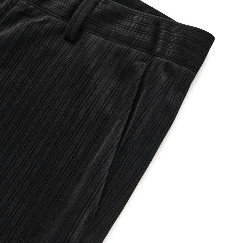 Septwolves Men's Velvet Casual Straight-Leg Trousers