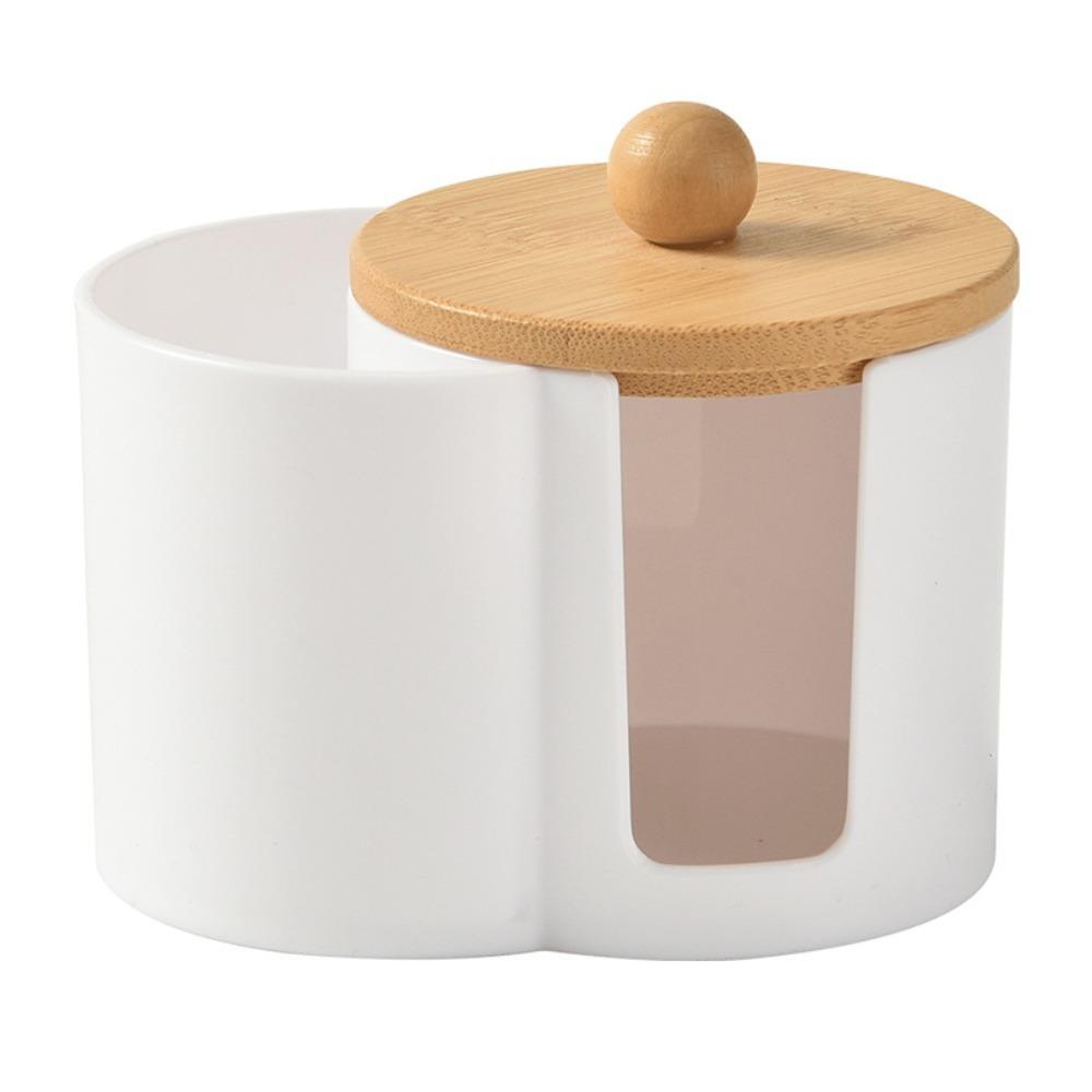 Clear Cotton Balls Organizer Transparent Storage Container New Cotton Swab Box