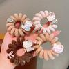Cute Four-Leaf Clover Lucky Kitten Hair Band Funny Cartoon Expression Cat Hair Rope Girl Ball Head Versatile Headrope