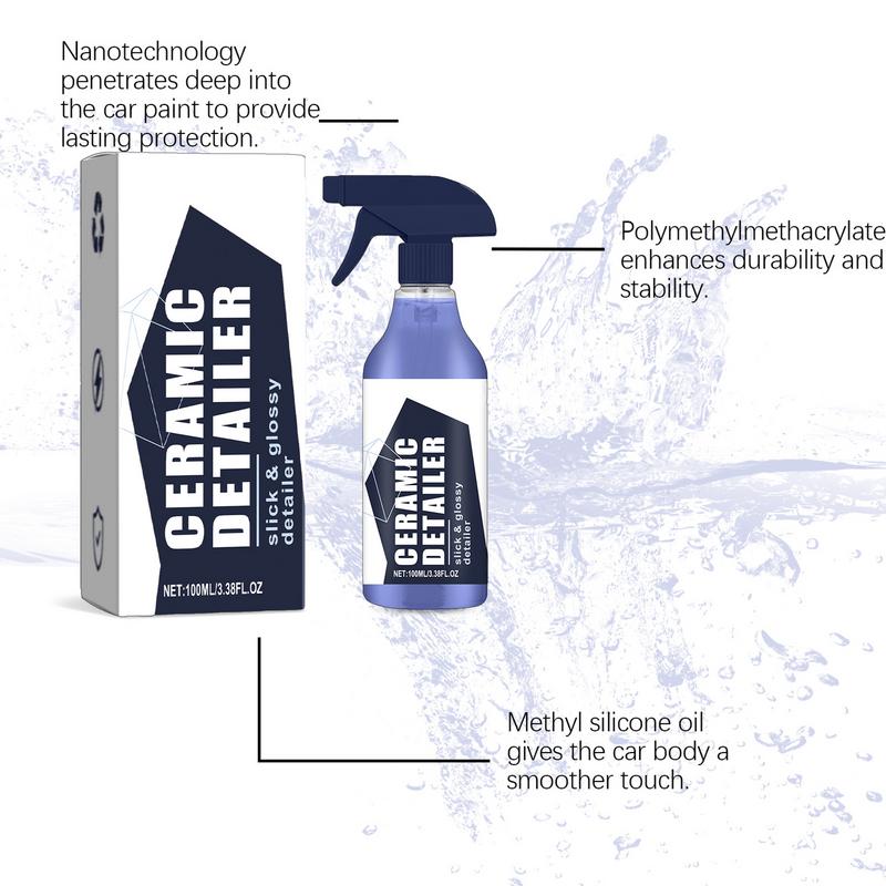 100ml Rapid Ceramic Auto Paint Sealant Vehicle Body Cleaner Super Hydrophobic Car Detailing Coating Spray Cars Accessories