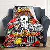 Stumble Guys Customize Your Name Blanket Gift Customizable Blanket Soft & Cozy Great for Couch Bed Seaside Living Room Ideal for All Seasons