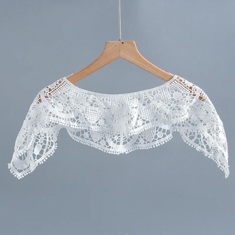 

Корейский стиль Ложный воротник шаль для женщин рубашка блузка съемный воротник декоративный лацкан плечевые накидки шейный платок Ложный воротник