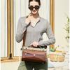 Full Grain Tree Lamb Cowhide Multi Layered Women's Handbag High-end Hardware Lock Genuine Leather Crossbody Bag