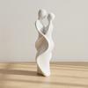 3D Printed Couple Statue Modern Abstract Lovers Figurine Romantic Crafts for Wedding Valentine's Day Gifts Home Bedroom Shelf TV Cabinet Decor