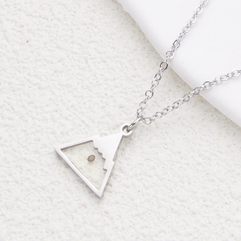Stainless Steel Seed Necklace of Mountain Mustard Cabbage
