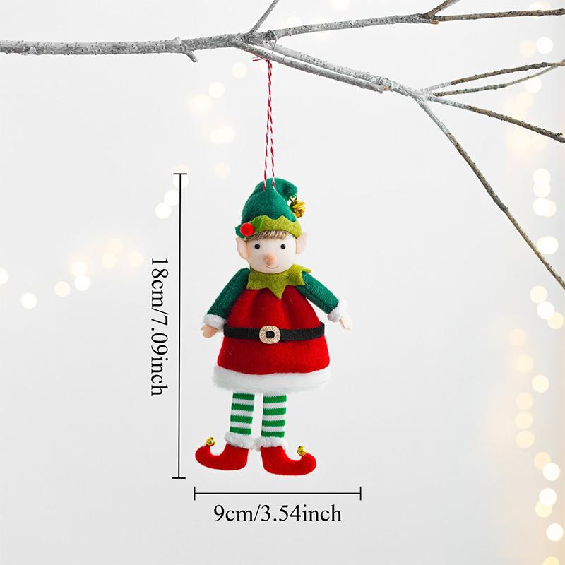 

1 шт. Подвеска в виде дерева, Рождественский декор для подвешивания на окно, Домашняя рождественская кукла, Украшения для вечеринки, Новогодняя подвеска в виде ангела, Подарки C