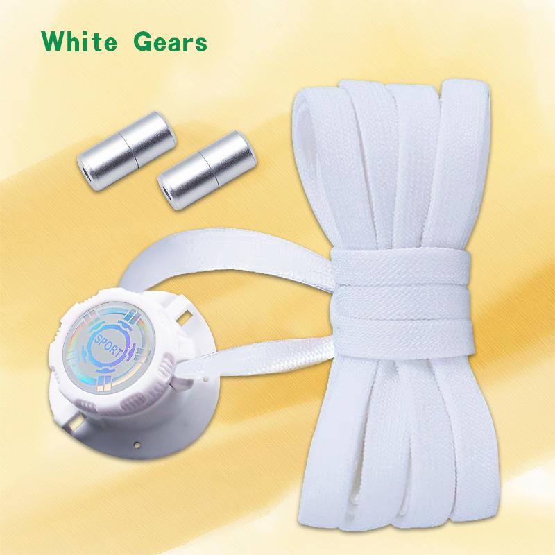 New Automatic No-Tie Shoelaces with Swivel Buckle for Casual Sneakers - Easy Slip-On Flat Shoelaces for Adults and Kids