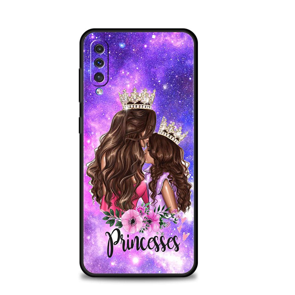 Capinha Cellphone Funda Fashion Girl Super Mom Baby For Samsung Galaxy A50 A10s A70 A30 Note 20 Ultra 10 A20e A40 A20s A10