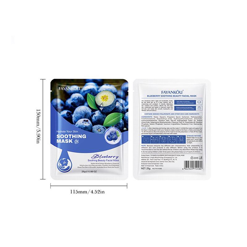 Blueberry Clarifying Tender Mask Moisturizing Collagen Firming Mask Improves Rough Skin Eliminates Wrinkles and Oil Contro