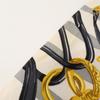 HERMES BRIDES de GALA Ceremonial Bridle, Silk Twilly scarf White / greyUsed