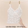 Women's Fleece-Lined Lace Camisole Vest - Warm Padded Layer for Autumn/Winter