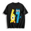 Cute Monster Number Print Kids Casual Short Sleeve T-Shirt Pure Cotton T-shirt