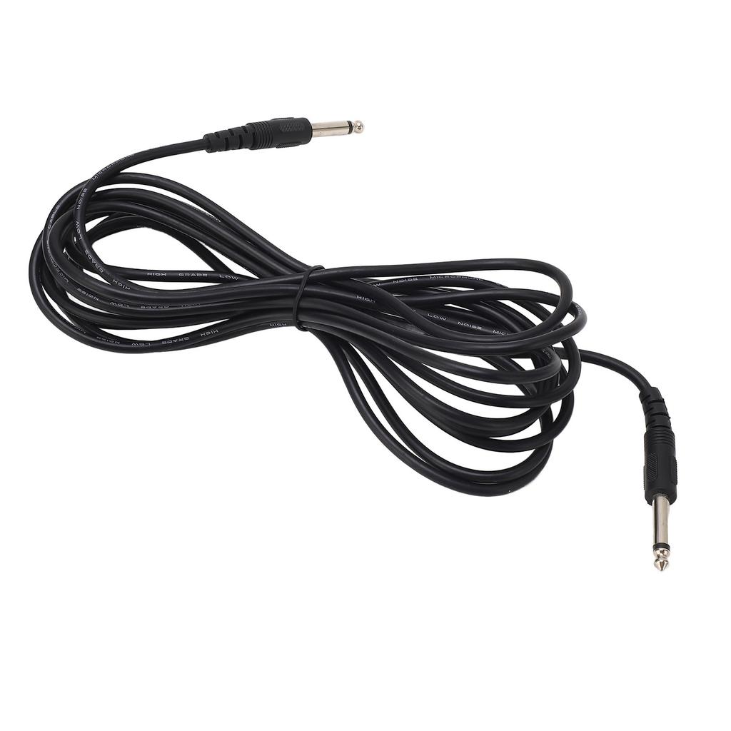 Guitar Audio Cable 6.3mm Straight Connector 5 Meter Long Anti Interference PVC Shielding Cable for