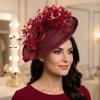With Feather Bridal Hats Headwear Party Hats Elegant Big Top Hats  Banquet