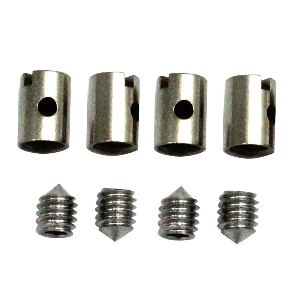 5mm Metal Cable Nipples with Screws, Solderless Installation, Proof, for Throttle and Carb Cables