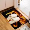 1PC Custom Name Hockey Player Artwork Theme Floor Mat Ideal for Living Room, Game Rooms, Office, Bedroom Floor Mat Playful Design