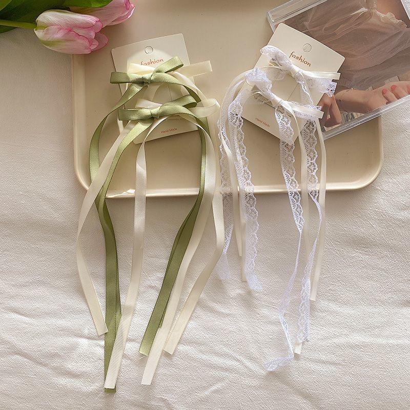 Super pohádková mašle Stuha Vlásenka Dámská Letní Předek Zlomené Vlasy Ofina Sladká dívčí spona kachní zobák Vlásenka