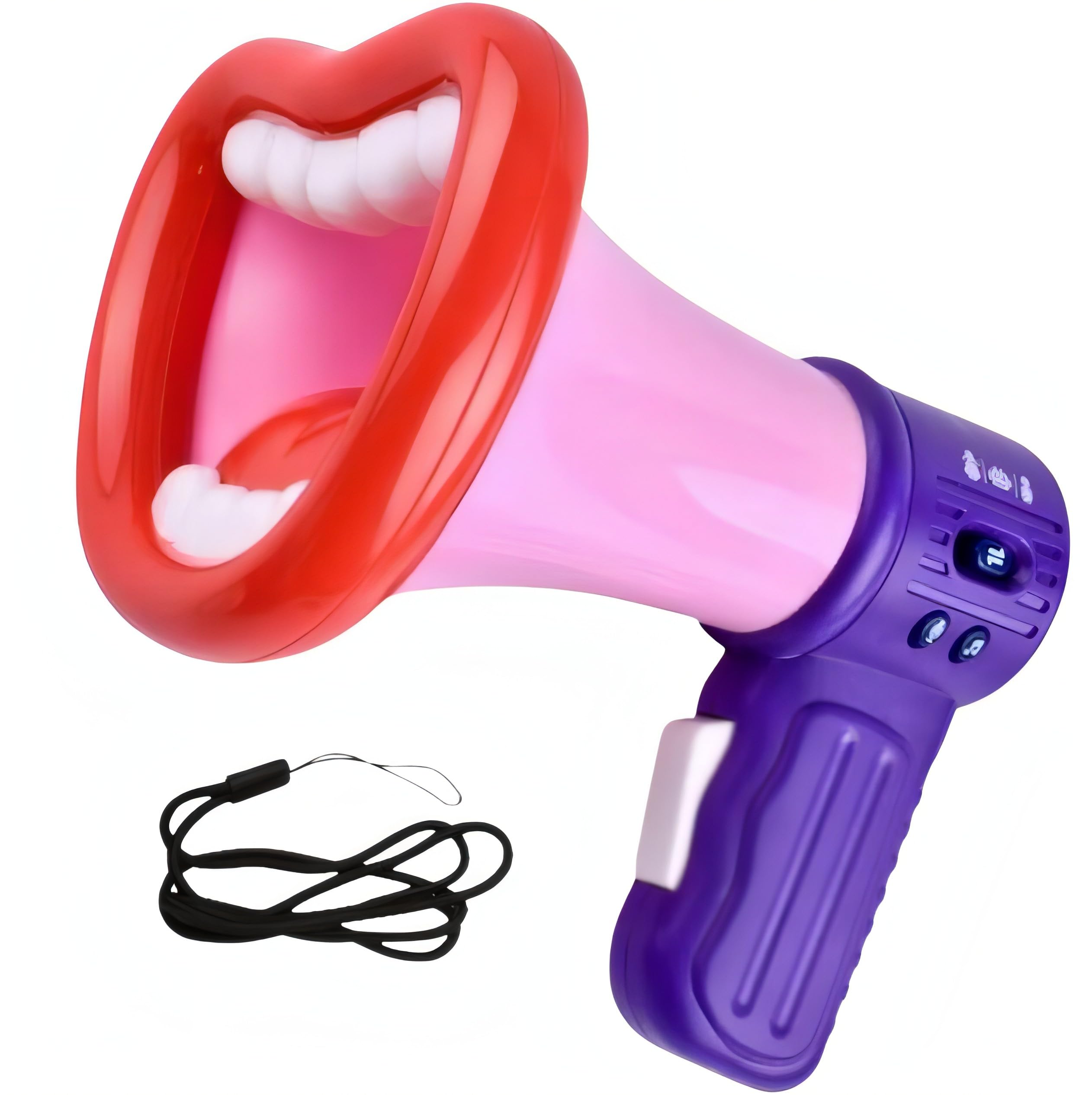 bubulu Mini Megaphone with Voice Changer, Amplifier, Voice Modifier Microphone, Battery Operated, Built-in Speaker, for Events, Cheering, and Parties