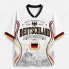2026 Deutscher Panzer Fan Uniform Fußball Print Atmungsaktiv V-Ausschnitt Mesh Fußball T-Shirt Ist Ein Muss für Fans
