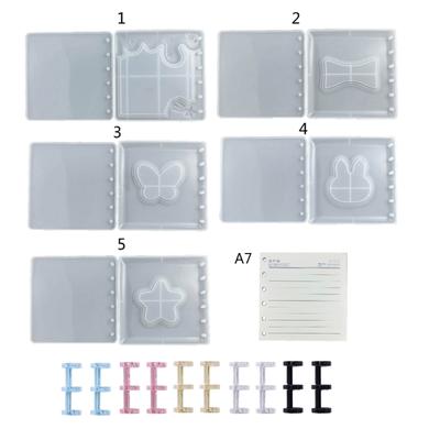 Silicone Casting Molds Tool Set for A7 Notebook Cover Casting, Handmade Epoxy Resin Mould DIY Crafts Jewelry Making