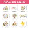 New Easter Bunny Easter Egg Electrostatic Insulation Window Sticker Window Glass Door Decoration