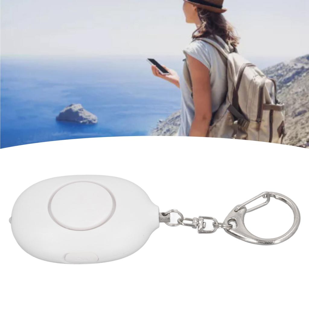 Alarm 130dB Alarm Sound LED Flashlight Fast Charging Versatile   Alarm Keychain for Women Girls