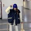 Korean Style Women's Color Block Baseball Jacket - Spring/Autumn Harajuku Street Fashion