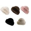 Women Hat Solid Color Soft Imitation Mink Fur Hat Ear Protection Thickened Warm Autumn Winter Fluffy Hat