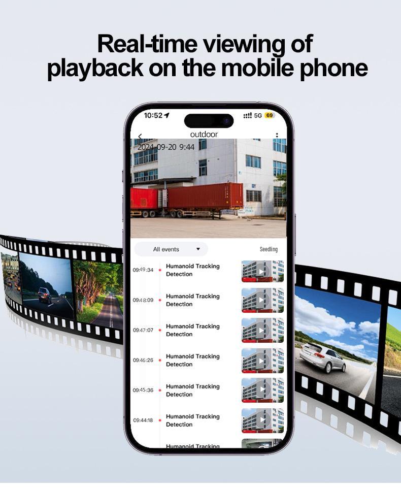 6MP Ultra HD 4G Solar Outdoor WiFi Surveillance Camera with Three Lenses