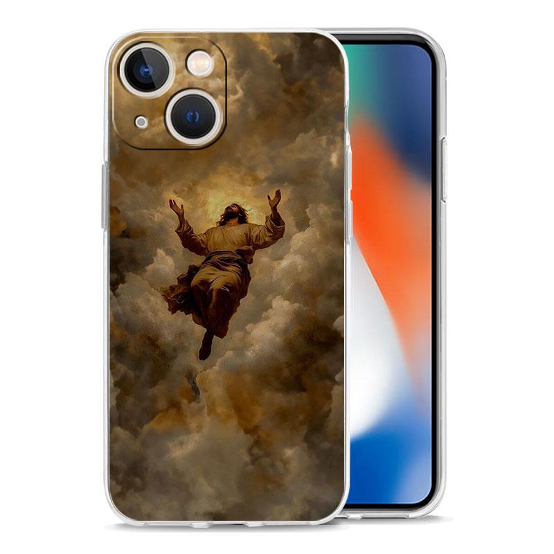 Phone Case For iPhone 17 Air Cases iPhone 16 15 12 13 14 Pro Max SE 7 8 Plus iPhone11 Clear Soft Cover Christian Bible Jesus