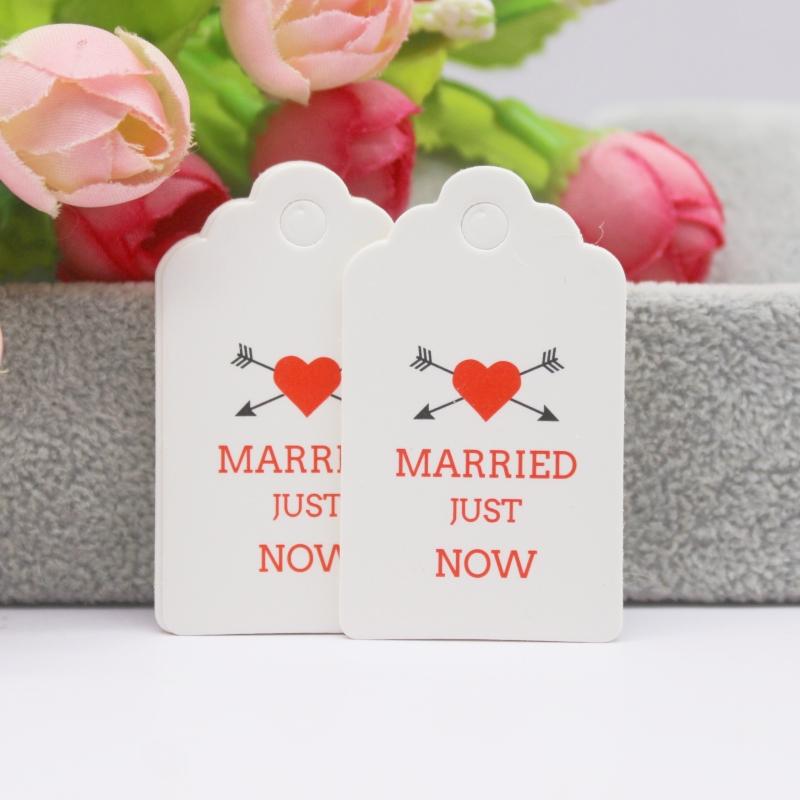 100 szt. + 100 sznurków 3x5 cm biały/papier kraft. Dziękujemy za ręczne wykonanie zawieszki do etykiety