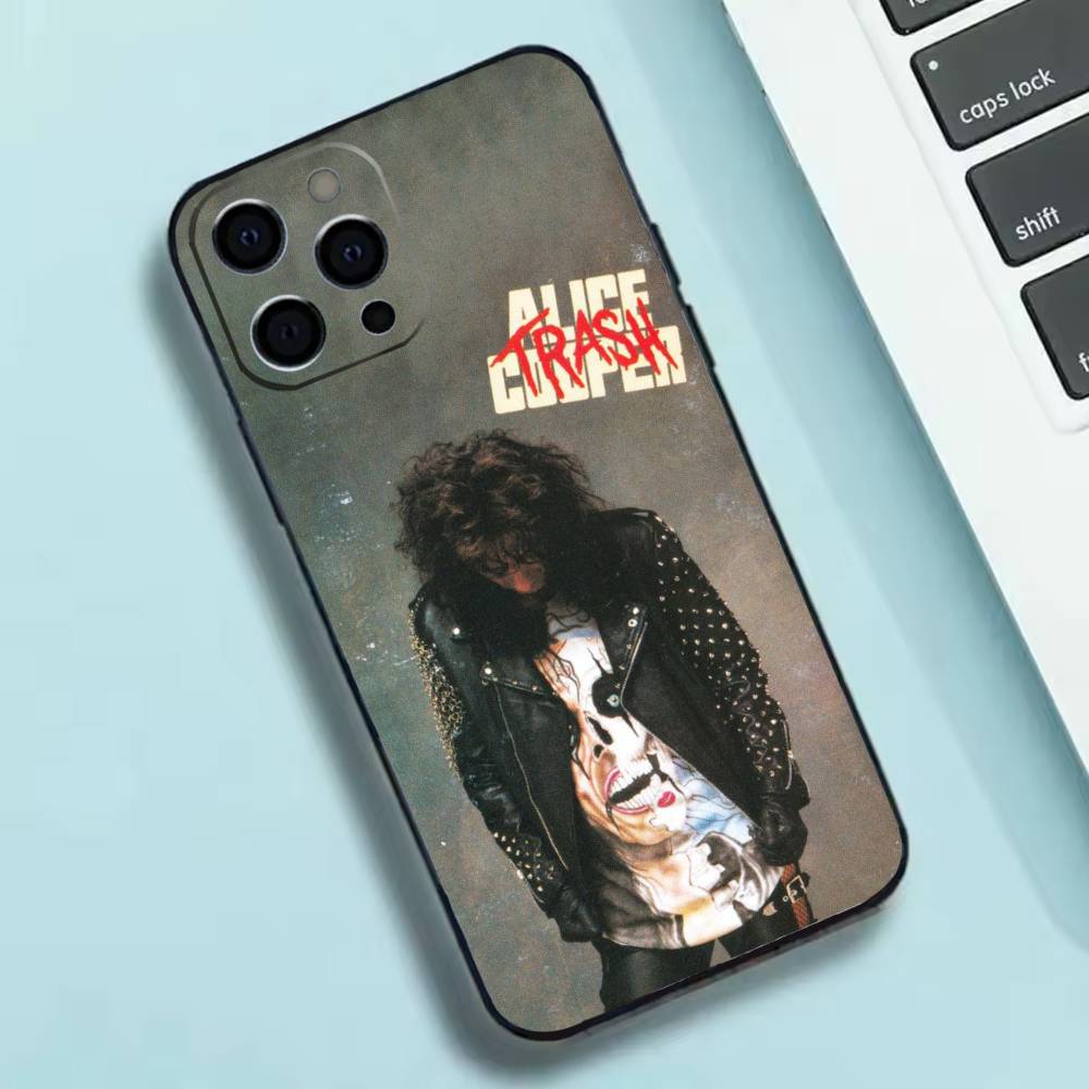 A-Alice Cooper wallpaper Phone Case Silicone Soft For IPhone 17 16 15 14 13 12 11 X XR Plus Pro Max Plus